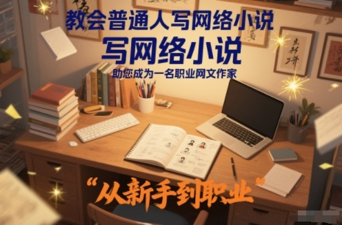 教会普通人写网络小说，助您成为一名职业网文作家-极速搞钱云网创