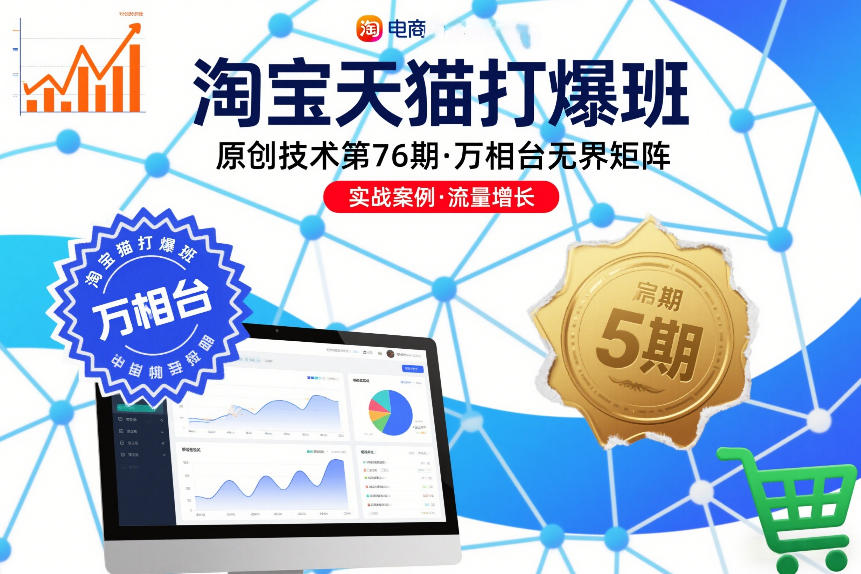 淘宝天猫打爆班原创技术第76期，万相台无界矩阵-极速搞钱云网创