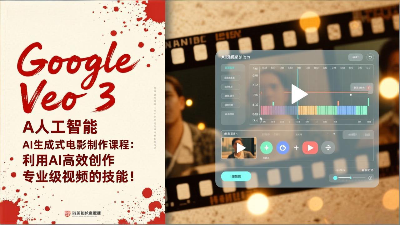 Google Veo 3人工智能AI生成式电影制作课程：利用AI高效创作专业级视频的技能！-极速搞钱云网创