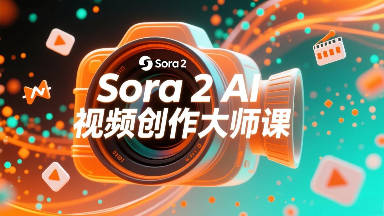 如何利用Sora 2创建流行AI人工智能视频大师班教程：掌握创作全流程，产出百万播放内容-极速搞钱云网创