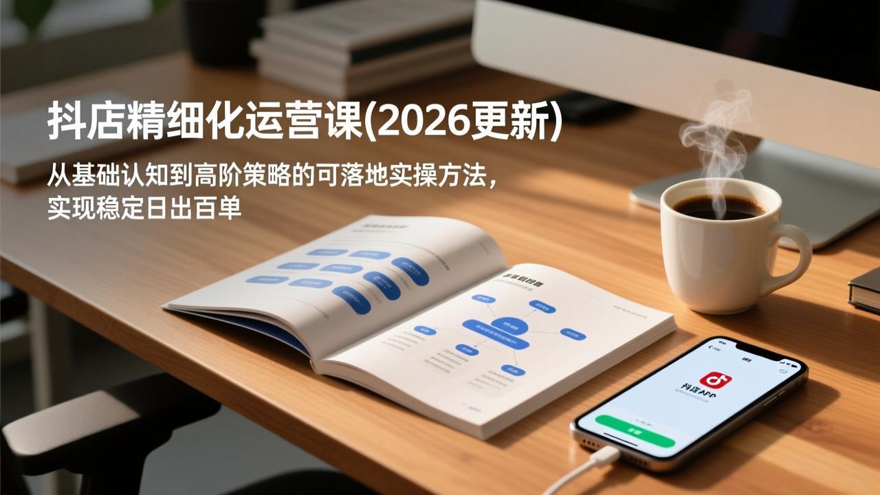 抖店精细化运营课(2026更新-极速搞钱云网创
