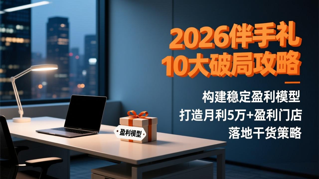 2026伴手礼10大破局攻略：构建稳定盈利模型，打造月利5万+盈利门店，落地干货策略-极速搞钱云网创