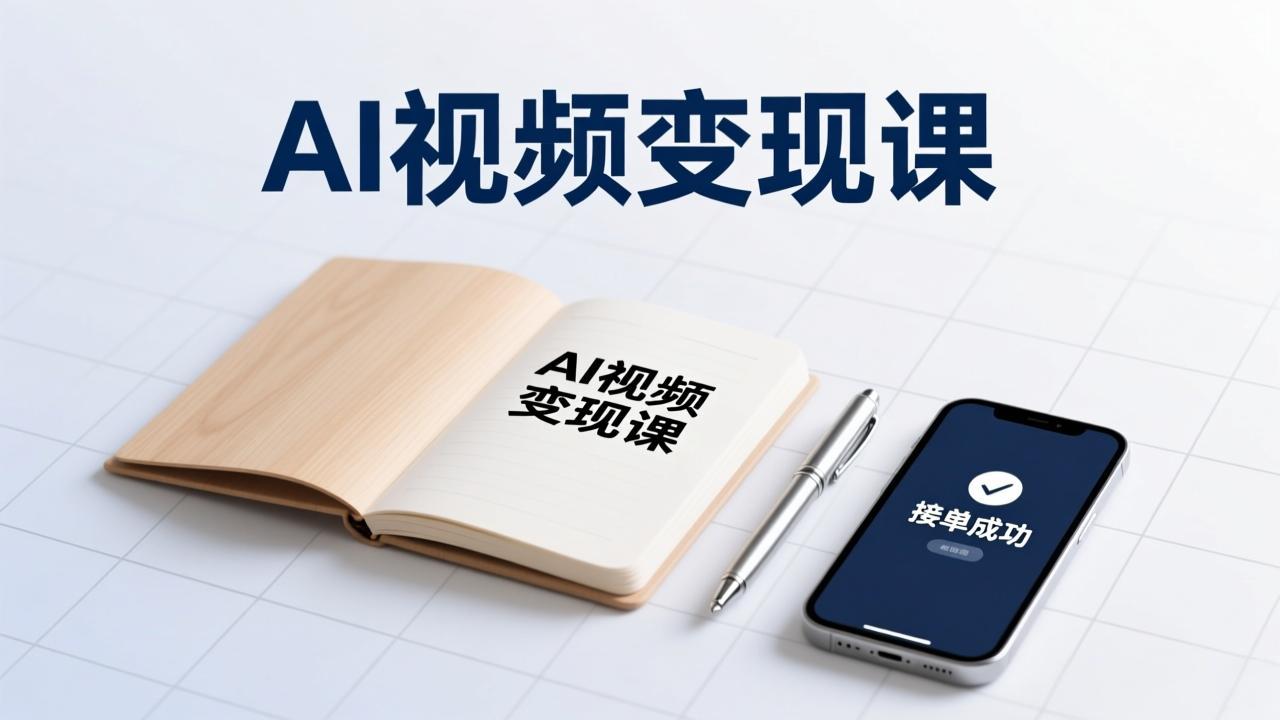 AI视频变现课，学完即可创作短片、接商单，实现副业增收，单项目报价可达千元-极速搞钱云网创